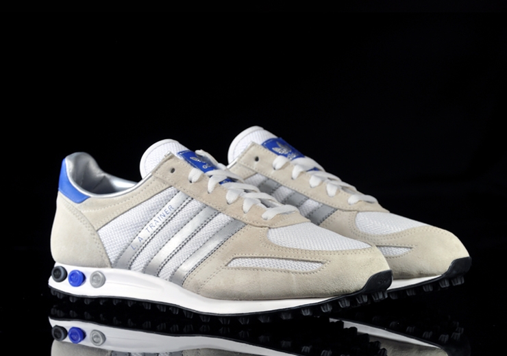 Adidas La Trainer White Silver Blue 2