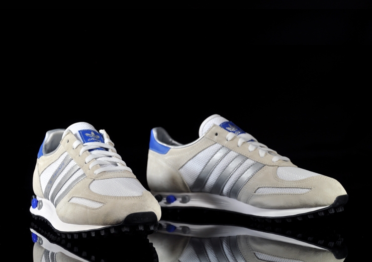 Adidas La Trainer White Silver Blue 3