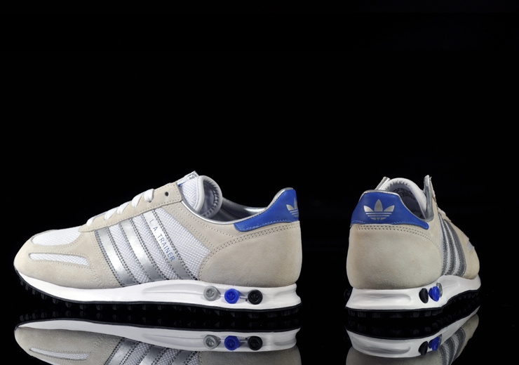 Adidas La Trainer White Silver Blue 5