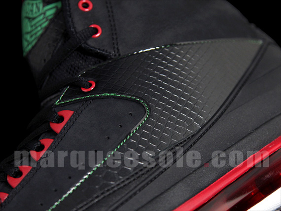 Air Jordan 2.0 - Black - Red - Green | Detailed Images