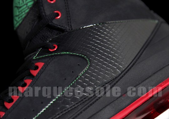 Air Jordan 2.0 – Black – Red – Green | Detailed Images