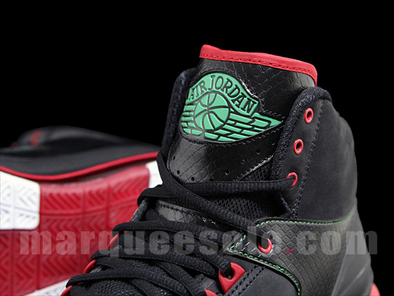 Air Jordan 2.0 Black Varsity Red Green Ms 02