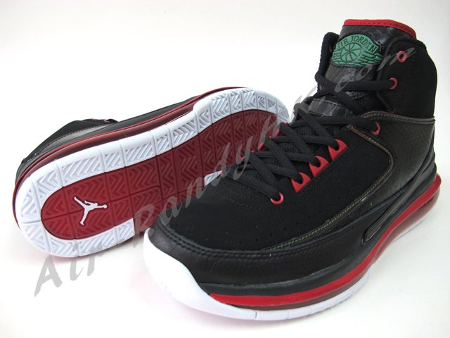 Air Jordan 2.0 Gs Black Red Green 4