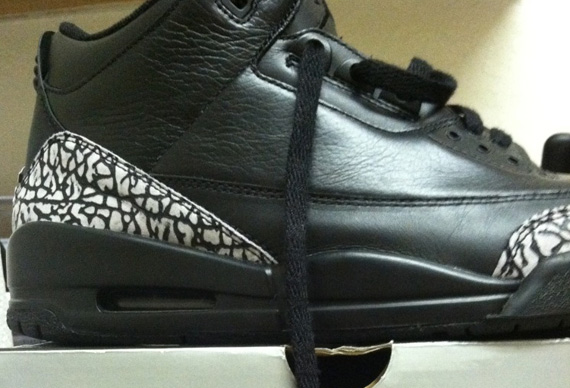 Air Jordan Iii Black Leather Cement Holiday 2008 Sample 06