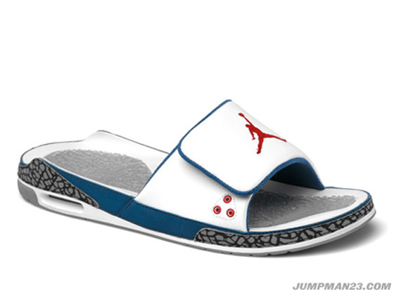 Air Jordan Iii True Blue Slide Official Images 01new