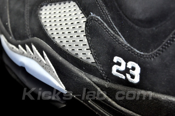 Air Jordan V Black Metallic Silver 2011 Kl 04