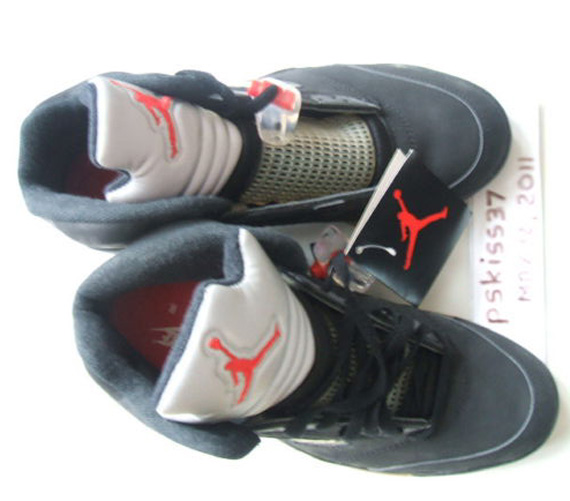 Air Jordan V Black Metallic Silver Og Pair On Ebay 02
