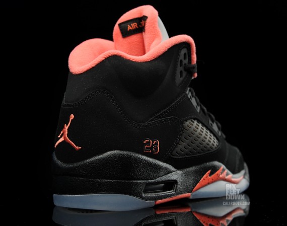 Air Jordan V Retro GS - Black - Alarming Red | New Images