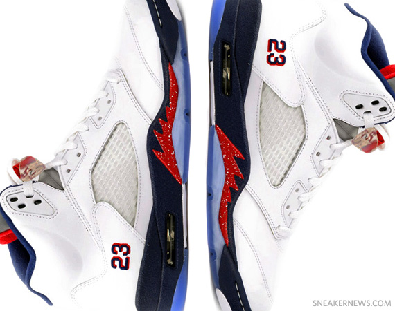 Air Jordan V White Varsity Red Obsidian Osneaker Preorder 04