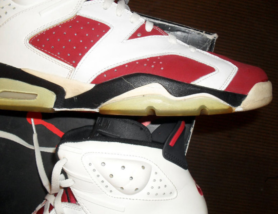 Air Jordan VI 'Carmine' - OG Pair on eBay - SneakerNews.com