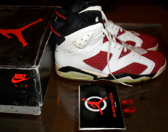 Air Jordan VI 'Carmine' - OG Pair on eBay