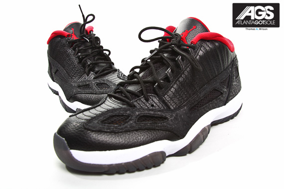 Air Jordan XI IE Low - Black - Red - White | New Images - SneakerNews.com