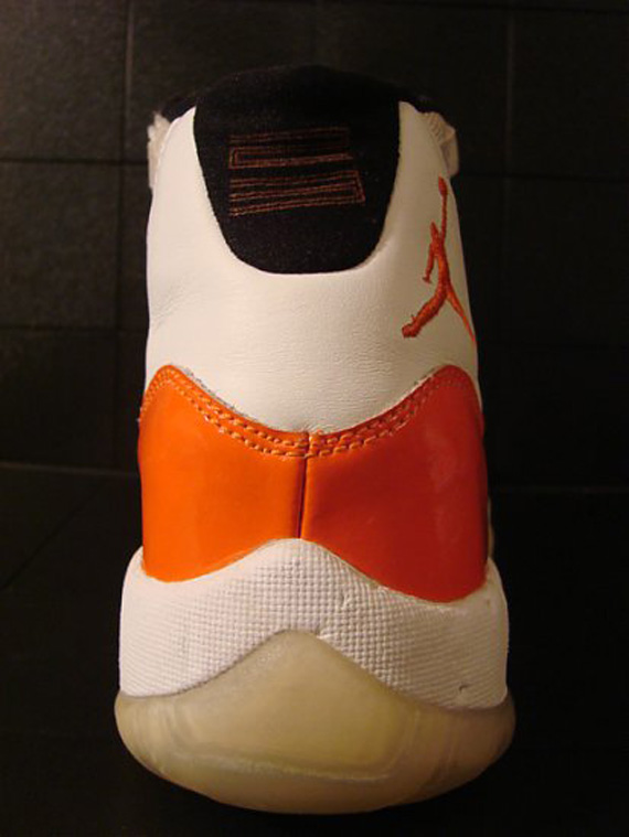 Air Jordan Xi Orange White Unreleased Sample 03