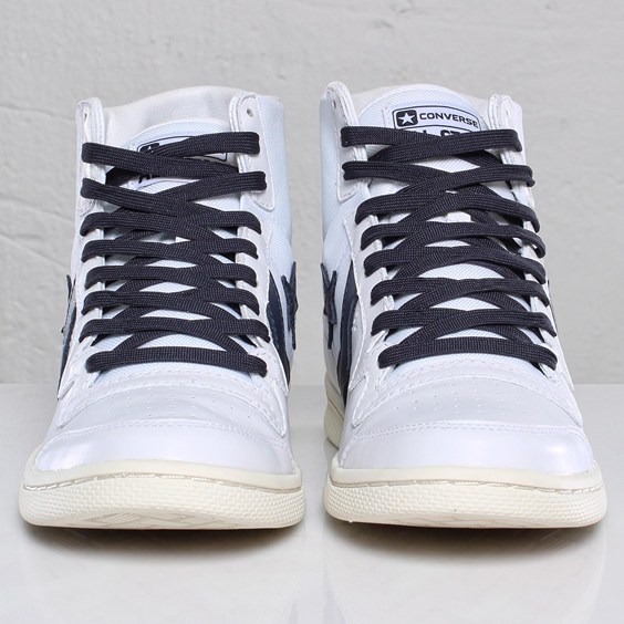 Converse Fast Break Pro Leather Mid White Navy 3