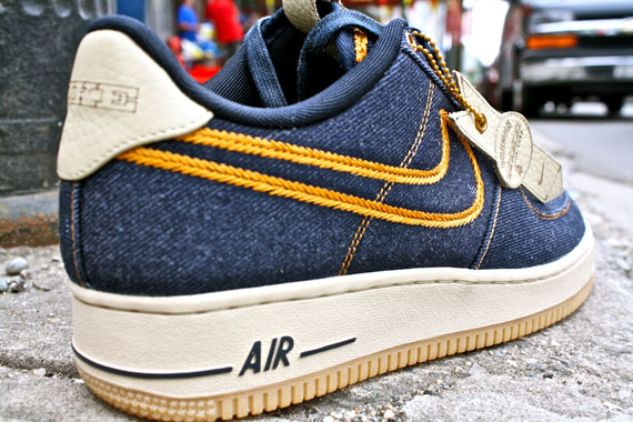 blue jean air force ones