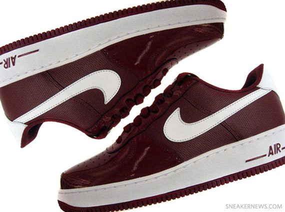 Nike Air Force 1 Low – Burgundy – White – July 2011