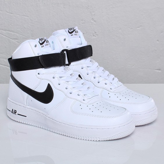 Nike Air Force 1 High White Black 2