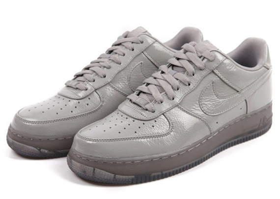 Nike Air Force 1 Low Grey Crinkle Patent 1