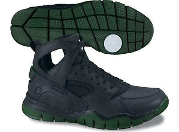 Nike Air Huarache Bball 2012 Black Gorge Green Black Spring 2012