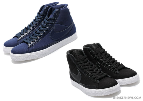 Nike Blazer High Premium TG - Black + Midnight Navy
