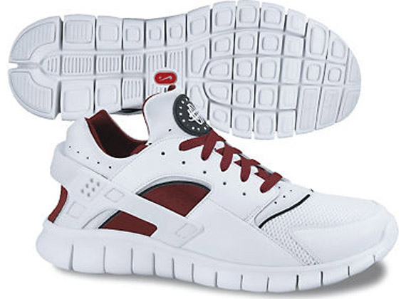 nike huarache free 2012 white team red white spring 2012