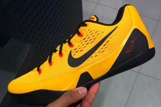 Nike Kobe 9 Low Yellow Black Rd Thumb