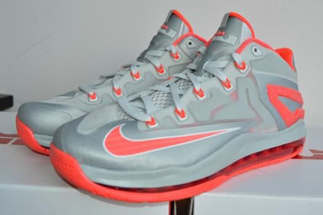 Nike Lebron 11 Low Grey Crimson Rd Thumb