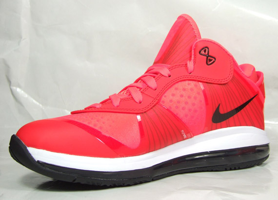 Nike Lebron 8 V2 Low Solar Red Black White New Images 3