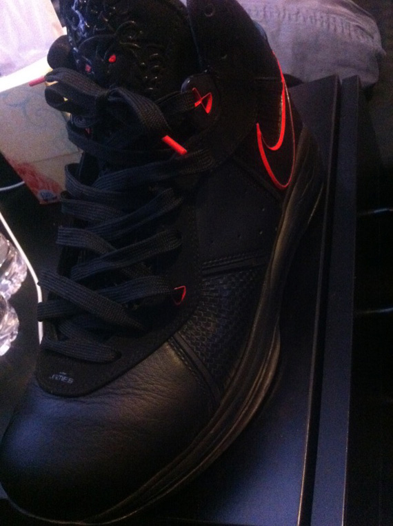 Nike Lebron 8 Blackout Red Custom 04