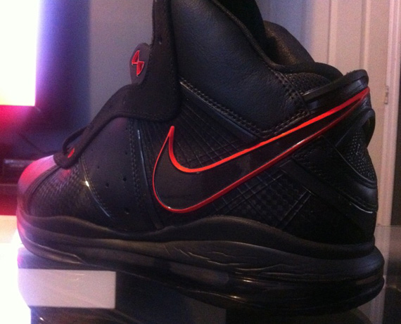 Nike Lebron 8 Blackout Red Custom 05