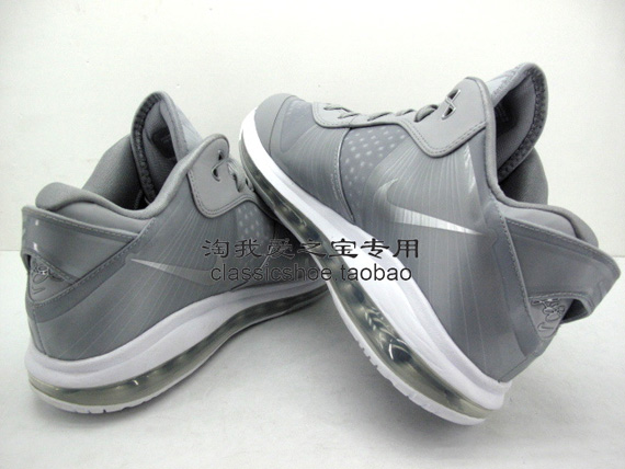 Nike Lebron 8 V2 Low Wolf Grey White Metallic Silver Detailed Images 02