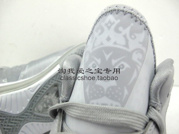 Nike Lebron 8 V2 Low Wolf Grey White Metallic Silver Detailed Images 07