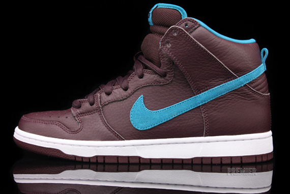 Nike SB Dunk High - Deep Burgundy - Aquamarine | Available