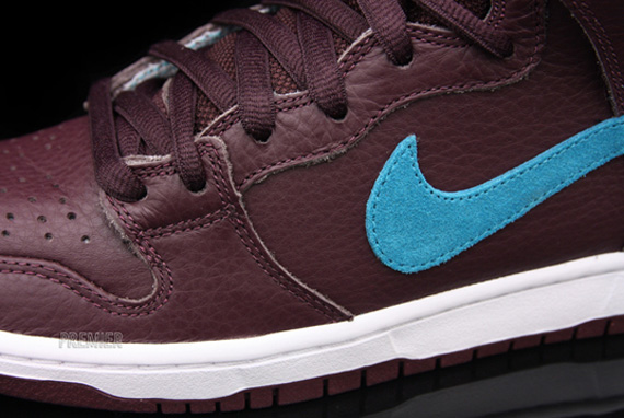 Nike Sb Dunk High Deep Burgundy Aquamarine Available Premier 02