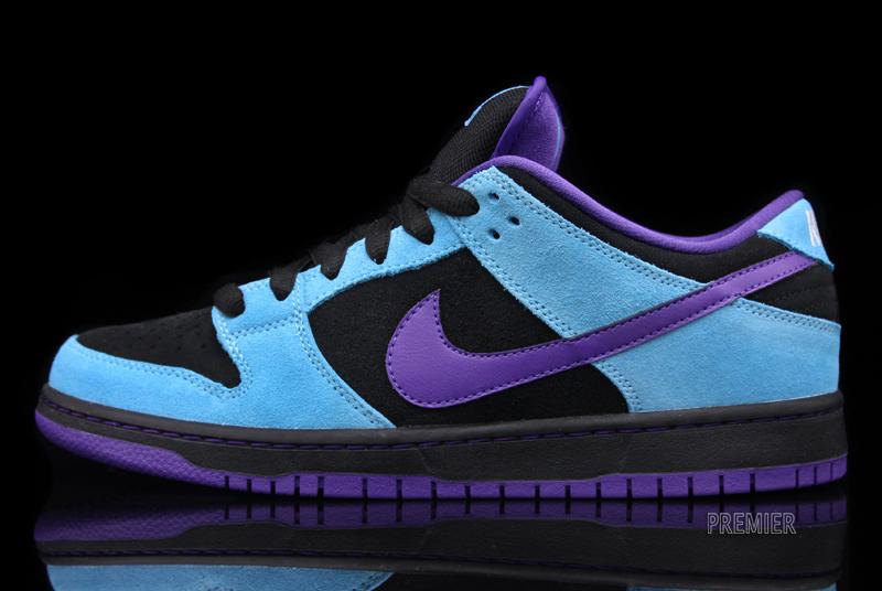 Nike Sb Dunk Low Pro Aqua Black Varsity Purple Baltic Blue 1