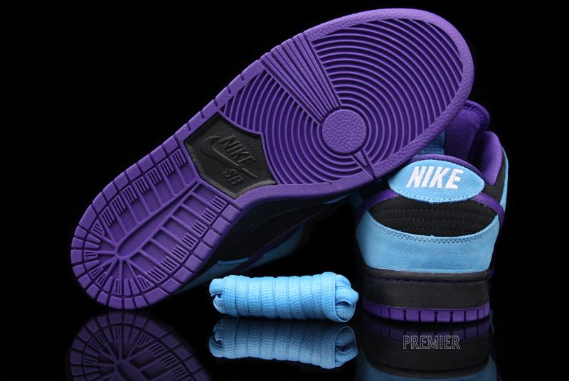 Nike Sb Dunk Low Pro Aqua Black Varsity Purple Baltic Blue 3