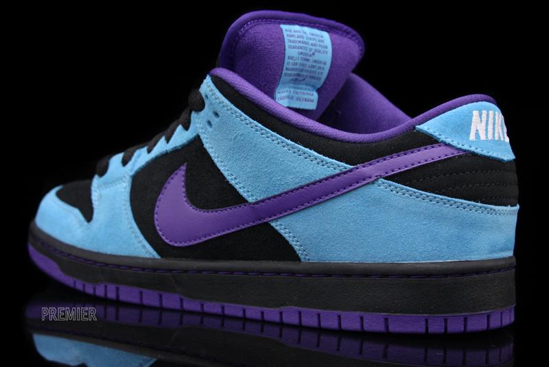 Nike Sb Dunk Low Pro Aqua Black Varsity Purple Baltic Blue 5