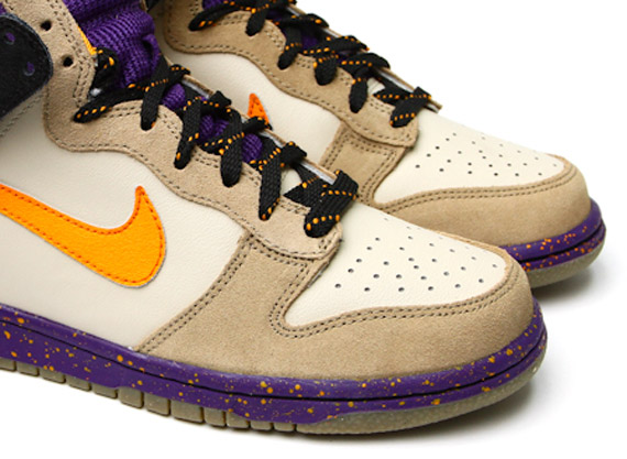 Nike Wmns Dunk High Beige Purple Orange 1