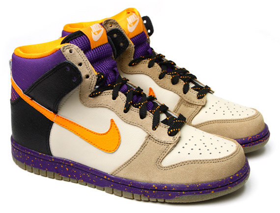 Nike Wmns Dunk High Beige Purple Orange 2