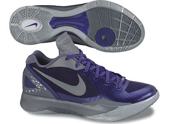 Nike Zoom Hyperdunk 2011 Low Lw Pe Club Purple Cool Grey Metallic Silver Spring 2012