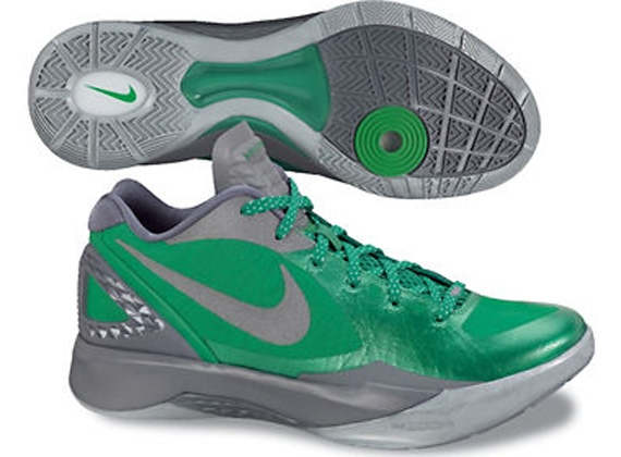 Nike Zoom Hyperdunk 2011 Low Lw Pe Lucky Green Cool Grey Metallic Silver Spring 2012