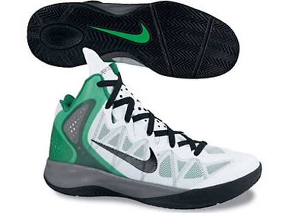 Nike Zoom Hyperforce White Lucky Green Cool Grey Black Spring 2012