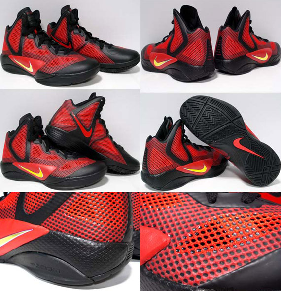 Nike Zoom Hyperfuse 2011 Black Red 2