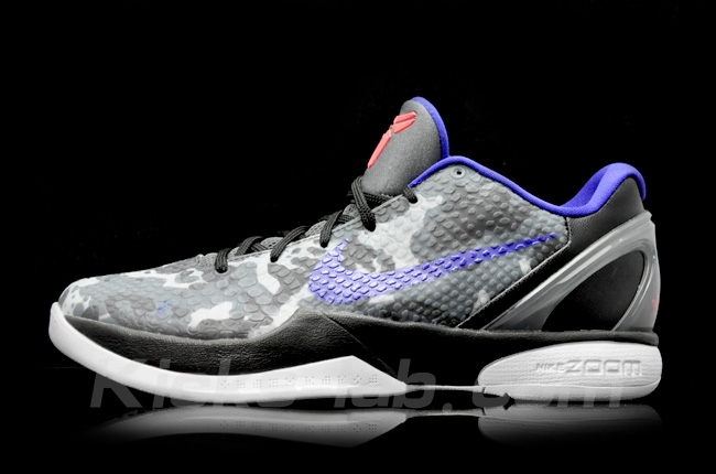 Nike Zoom Kobe Vi Camo Grey Blue Red 2