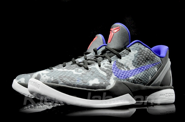 Nike Zoom Kobe Vi Camo Grey Blue Red 3