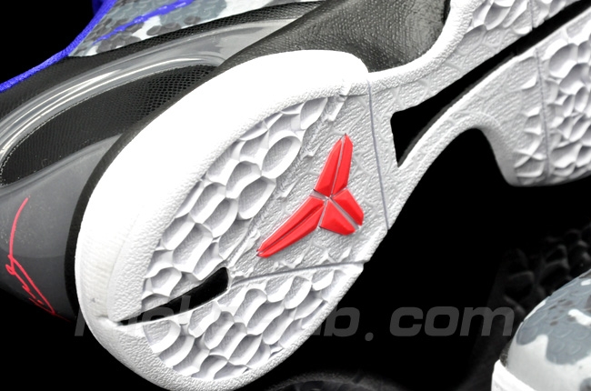 Nike Zoom Kobe Vi Camo Grey Blue Red 6