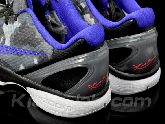 Nike Zoom Kobe Vi Grey Blue Red Camo Kl Summary