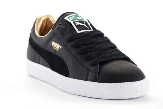 Puma Suede Mid + Basket 'The List' - Gold Classic Pack - SneakerNews.com