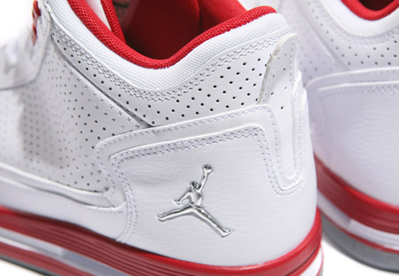 Jordan C-Series - White - Varsity Red - Metallic Silver