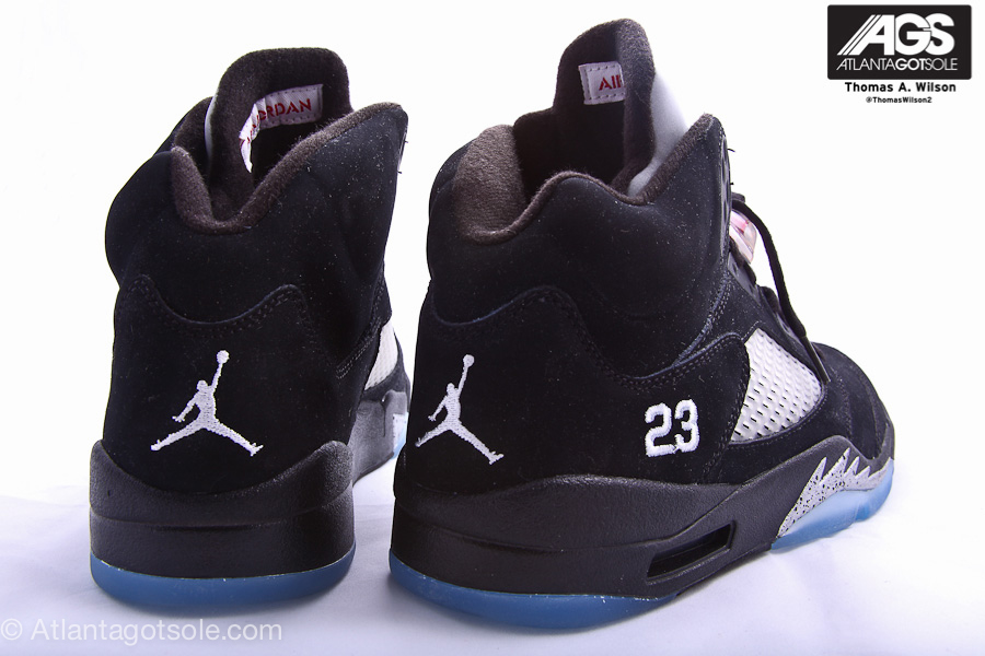 Air Jordan V Black Metallic Silver Retro 2011 4